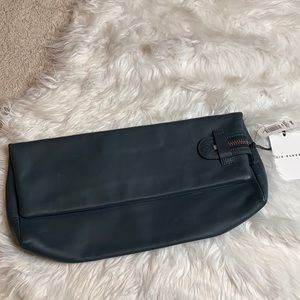 Six Eleven Aritzia NWT Bluish Grey “Cadet” Huggable Clutch Bag